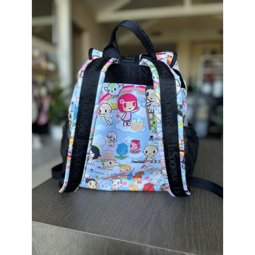 Lesportsac Tokidoki Collaboration Rucksack Backpack W Charm - Picture 3 of 16